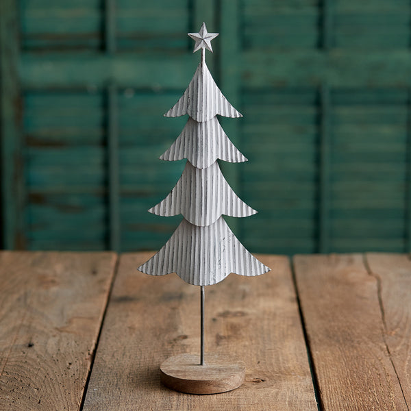 Farmhouse Christmas Tree | Tall Metal Christmas Tree | Industrial Christmas Tree Decorations | Rustic Christmas Tree