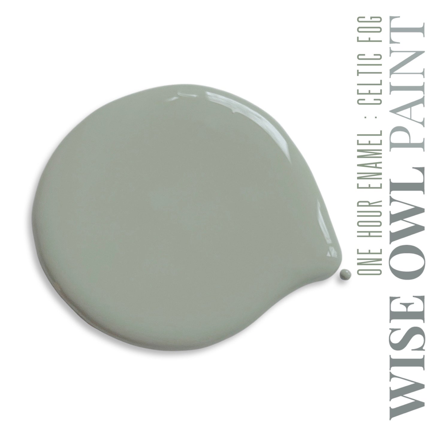 Celtic Fog Quart (32 oz) Wise Owl One Hour Enamel | Luxury Earth Collection OHE | Wise Owl Paint | Cabinet Paint | Enamel Paint