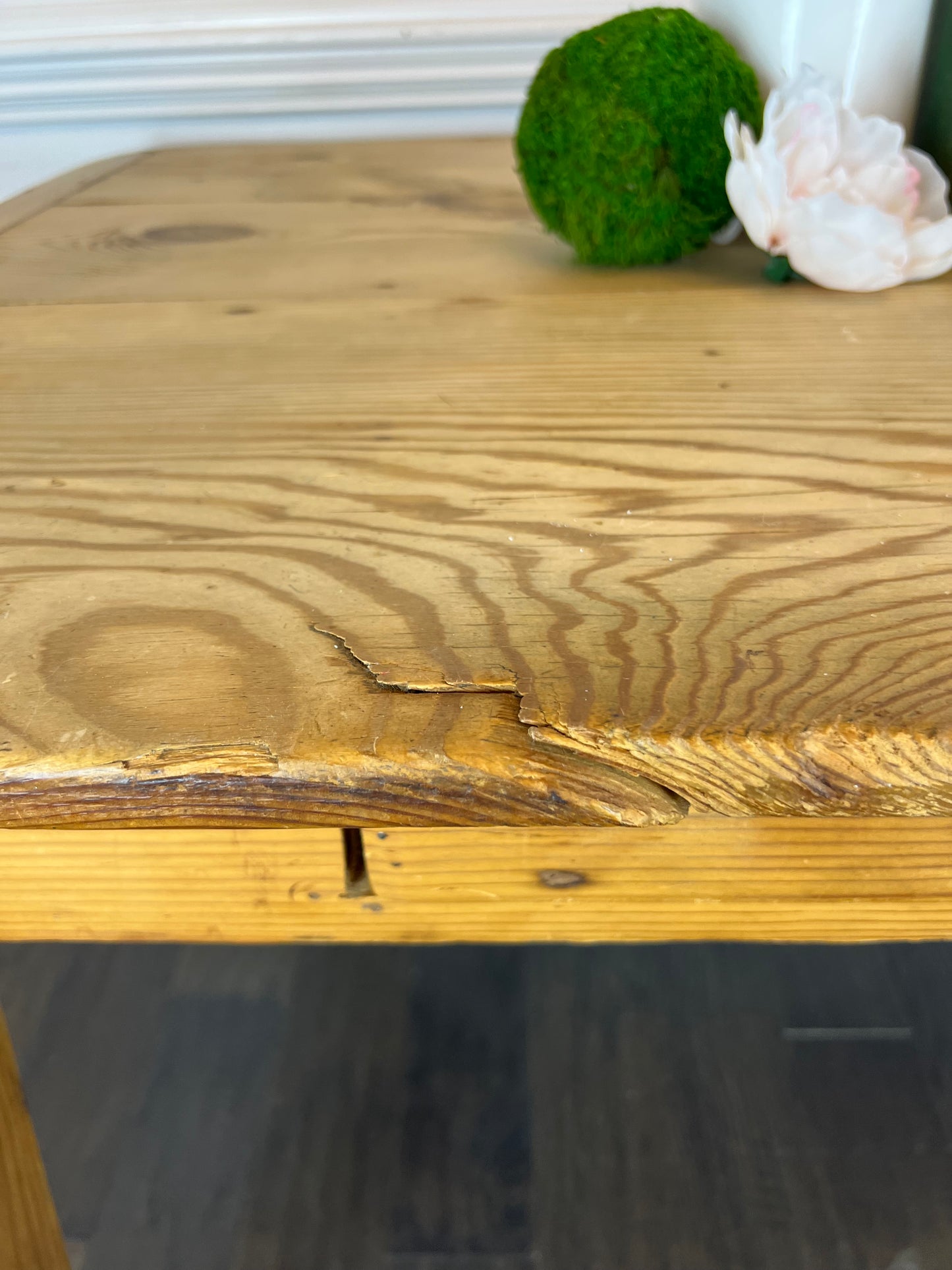 Early American Pennsylvania Barnwood Table | Antique Dining Table | Vintage Kitchen Table | Raw Wood Breakfast Table | Raw Wood Table