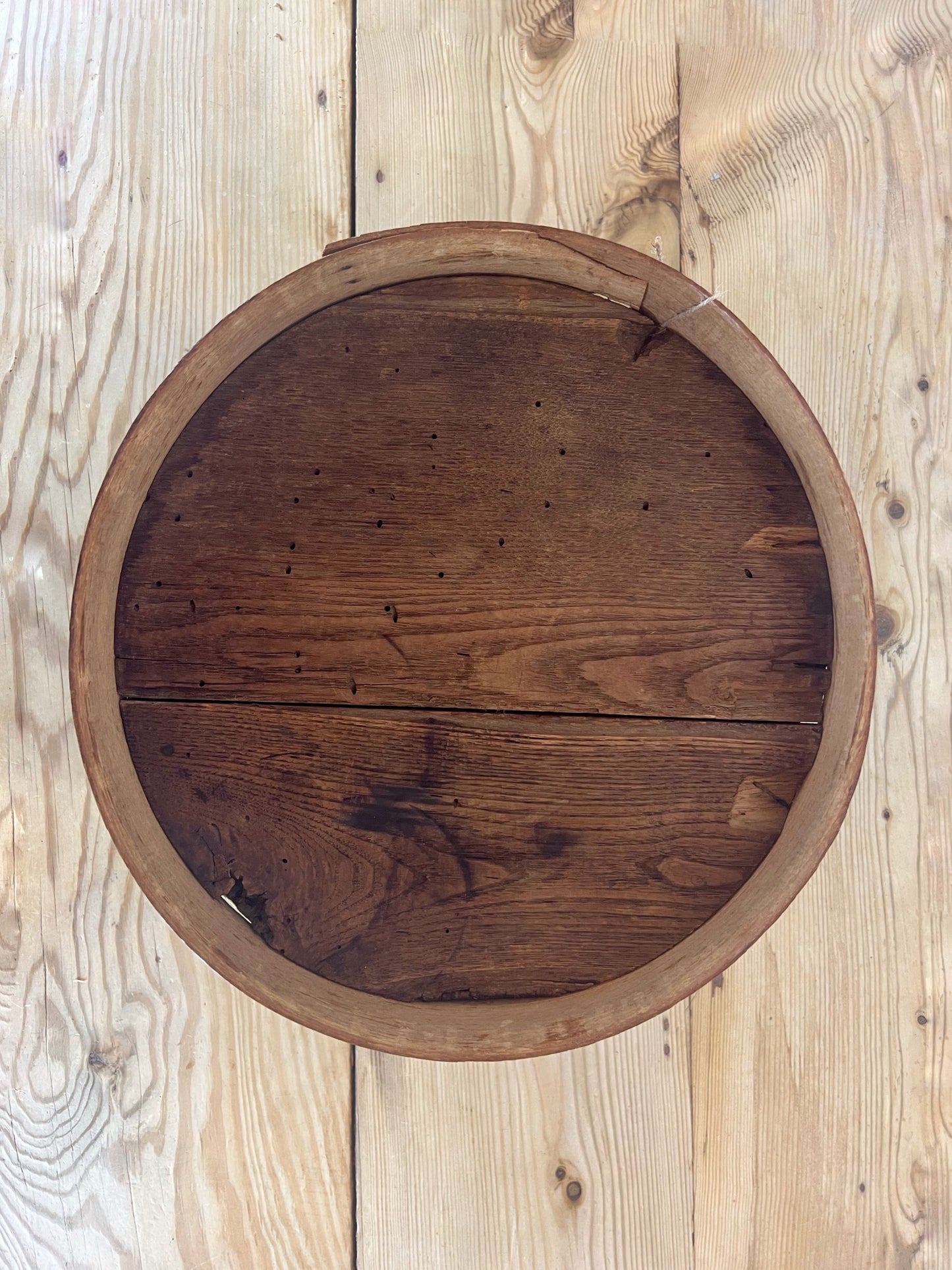 Antique Wooden Cheese Box | 19th Century Cheese Box | Primitive Farmhouse Storage Container | Rustic Country Decor