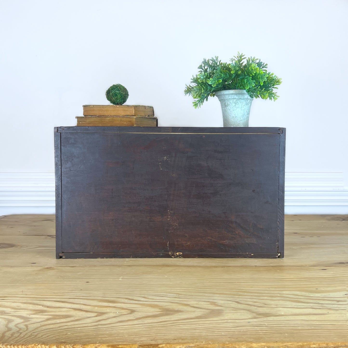 Antique Machinist Cabinet | Vintage Wooden Tool Chest with Drawers | Industrial Storage Organizer