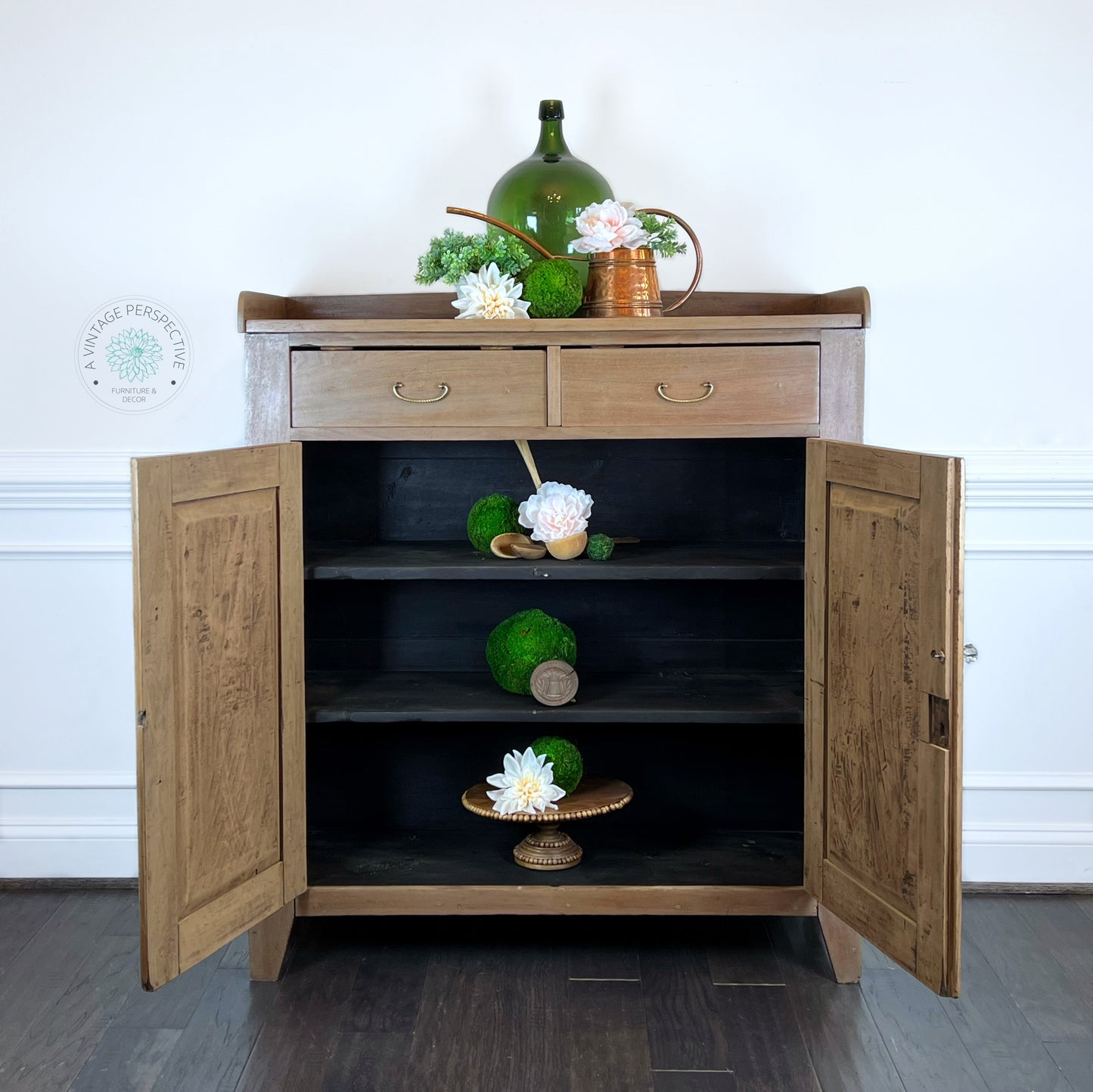 Antique Jelly Cabinet | Primitive Jelly Cupboard | Rustic Pie Safe | Early American Cherry Cabinet | Antique 19th Century Farmhouse Cabinet