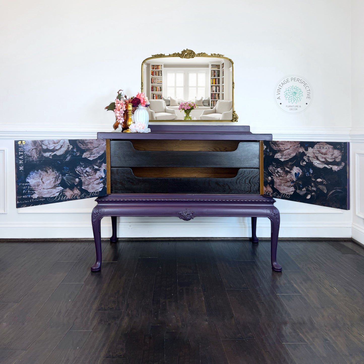 Berkey & Gay Furniture Buffet | Dark Academia French Buffet | Romantic Antique French Buffet | Antique Sideboard | Vintage Credenza | Dining Room Server | Entryway Table