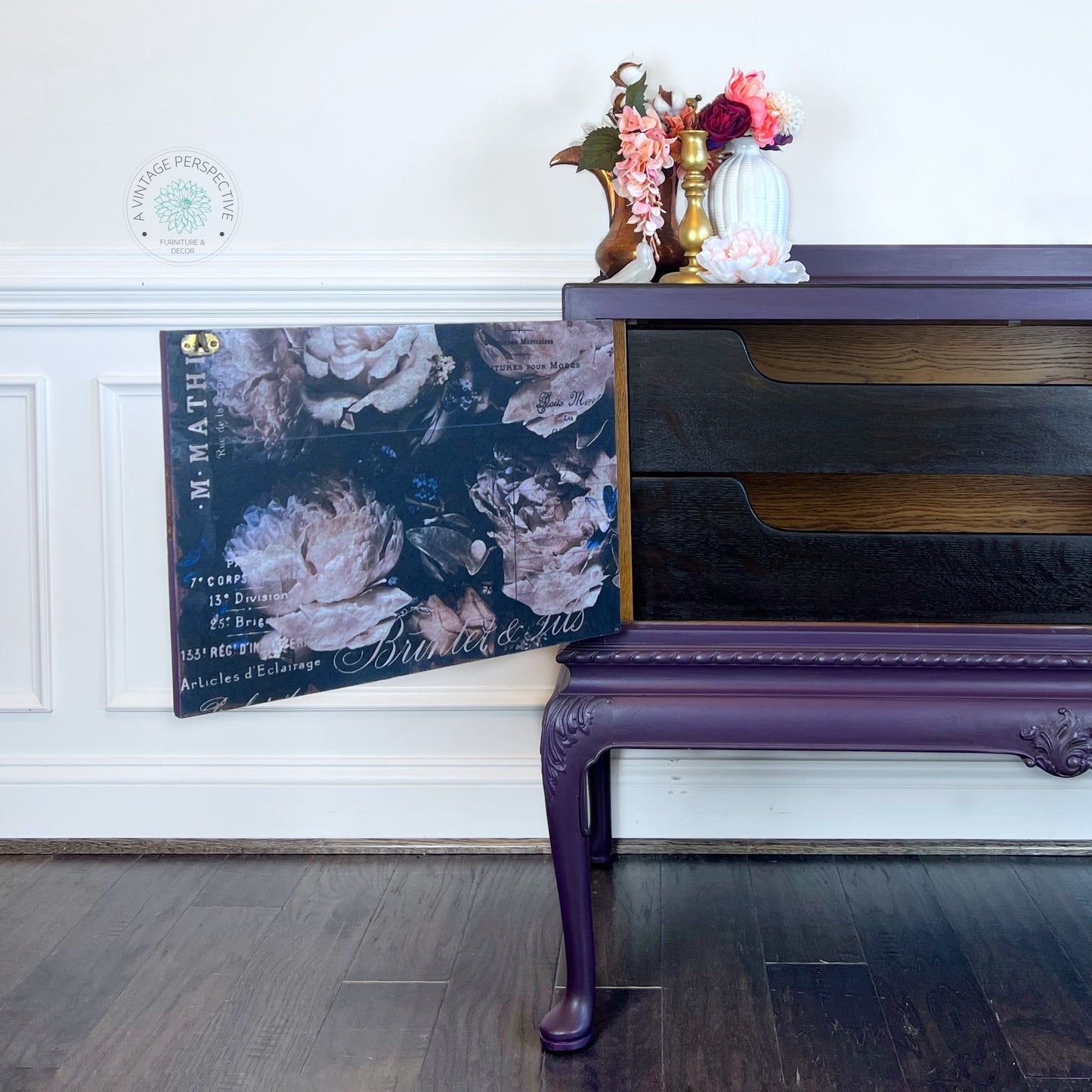 Berkey & Gay Furniture Buffet | Dark Academia French Buffet | Romantic Antique French Buffet | Antique Sideboard | Vintage Credenza | Dining Room Server | Entryway Table