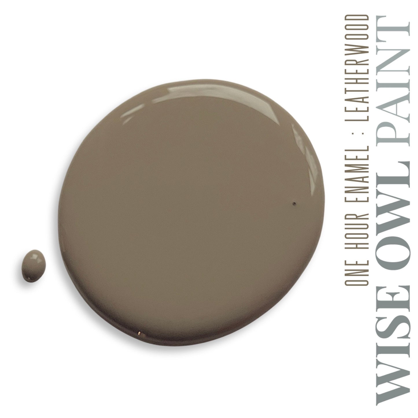 Leatherwood Quart (32 oz) Wise Owl One Hour Enamel | Luxury Earth Collection OHE | Wise Owl Paint | Cabinet Paint | Enamel Paint