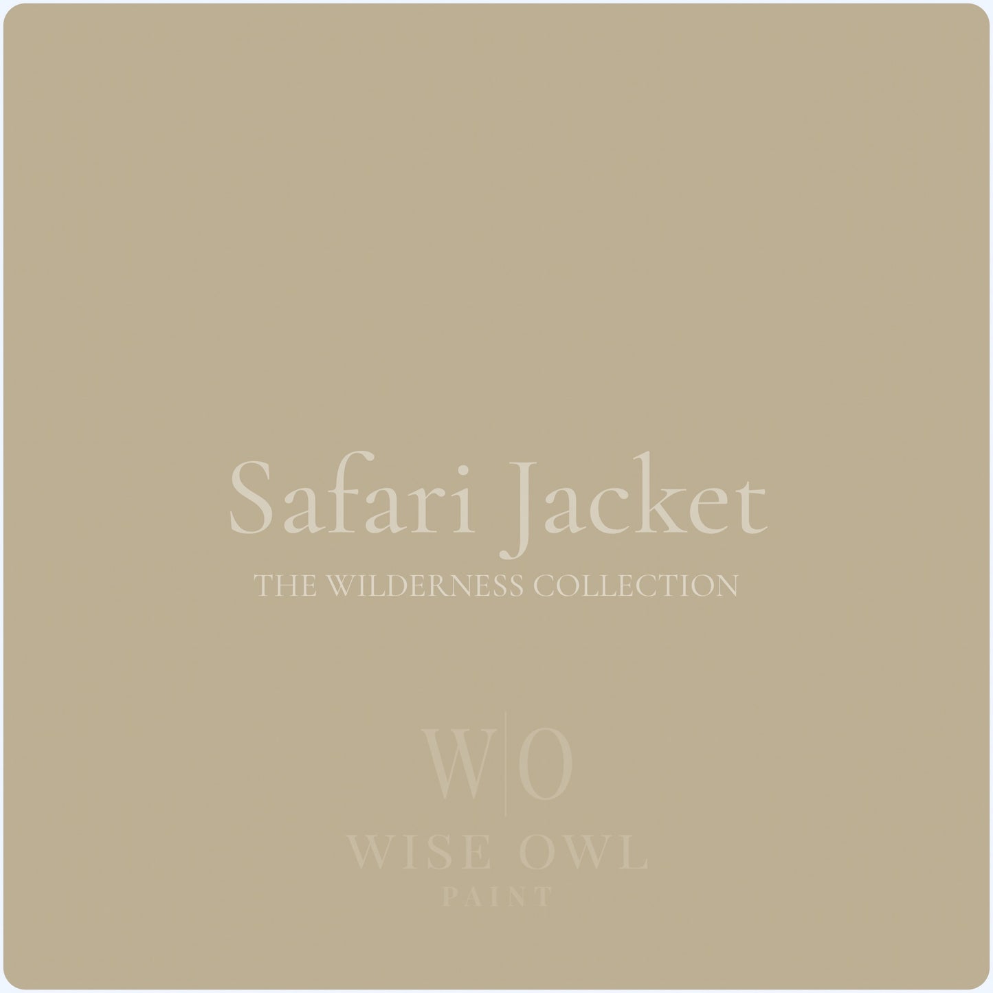 NEW! Safari Jacket Quart (32 oz) Wise Owl One Hour Enamel | Wilderness Collection OHE | Wise Owl Paint | Cabinet Paint | Enamel Paint