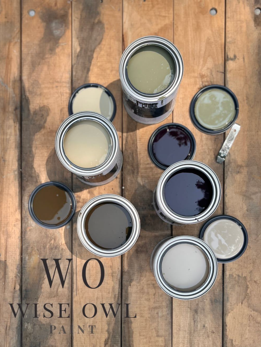 NEW! Dark Mahogany Quart (32 oz) Wise Owl One Hour Enamel | Wilderness Collection OHE | Wise Owl Paint | Cabinet Paint | Enamel Paint