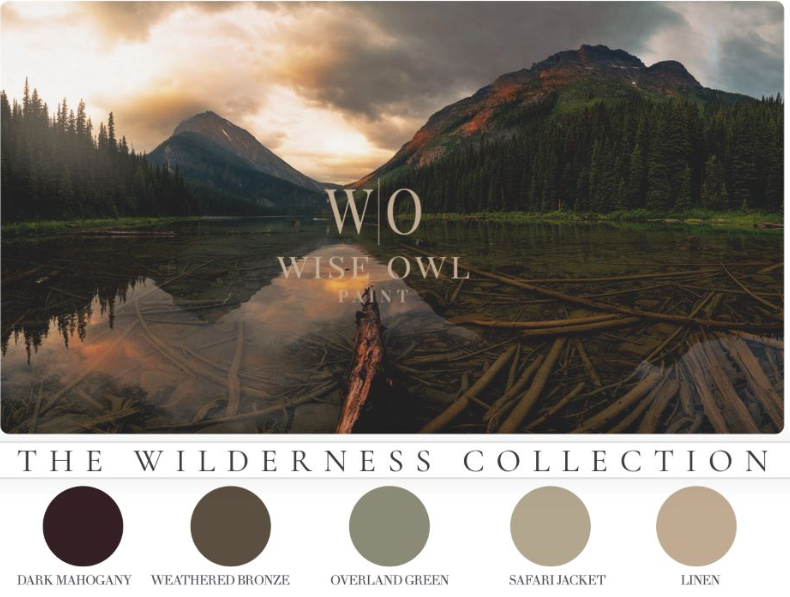 NEW! Dark Mahogany Quart (32 oz) Wise Owl One Hour Enamel | Wilderness Collection OHE | Wise Owl Paint | Cabinet Paint | Enamel Paint