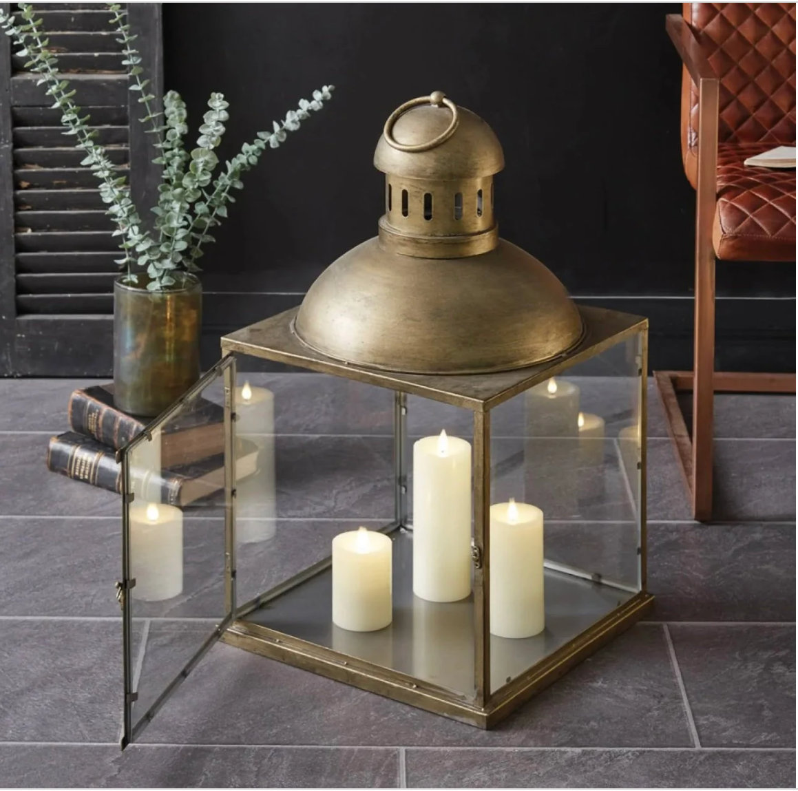 Extra Large Industrial Lantern | Candle Holder | Extra Large Rustic Lantern | Indoor Outdoor Lantern | Large Wedding or Event Lantern