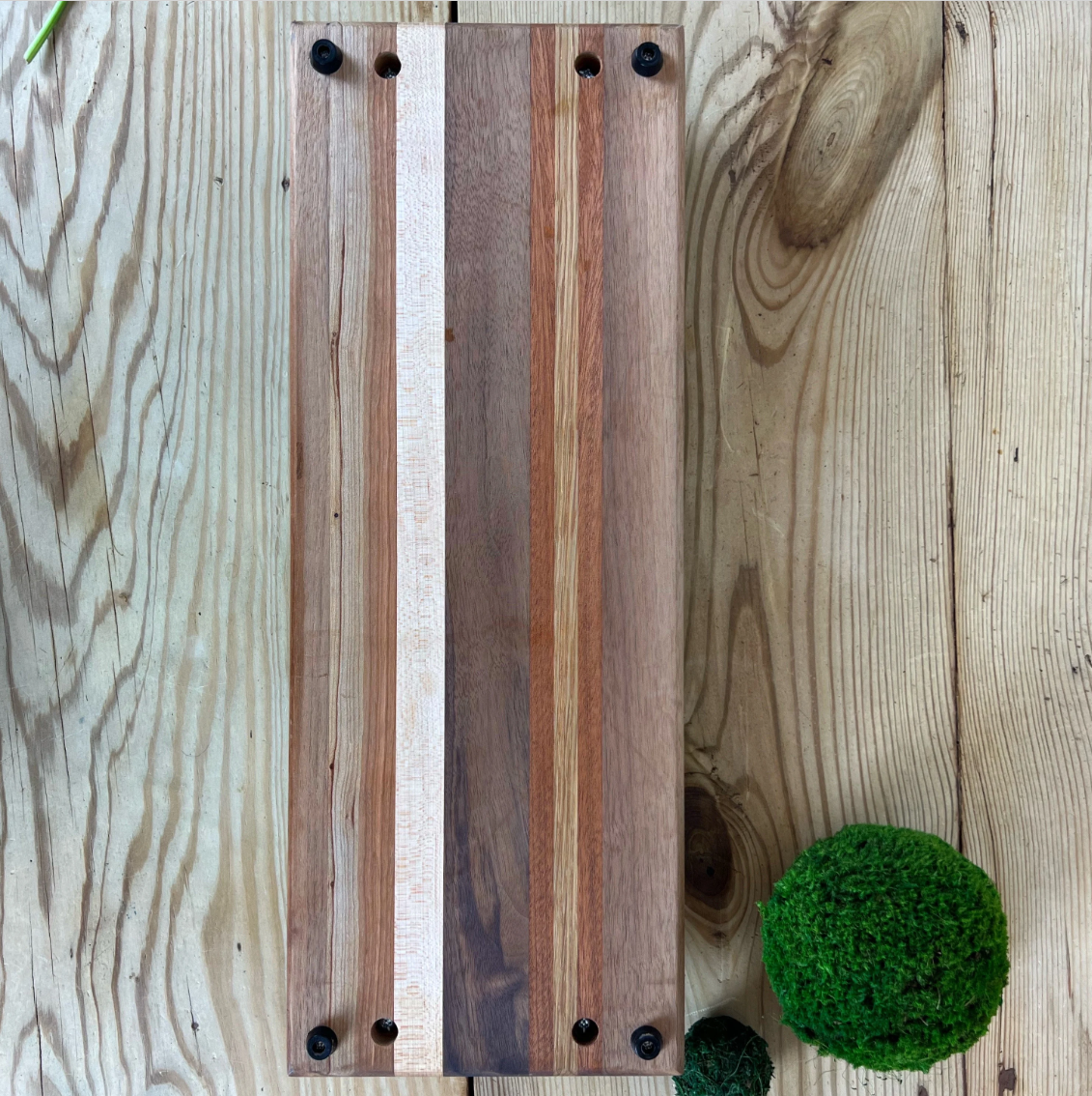 Handmade Wood Cutting Board | Serving Tray with Handles | Vintage Serving Board | Charcuterie Board | Handmade Cheese Board | Vintage Gift
