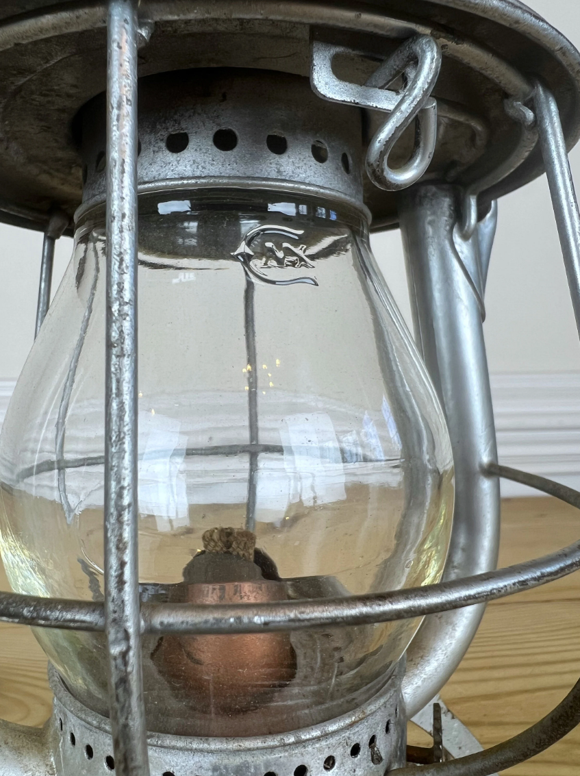 Railroad Lantern Dietz Vesta Wabash Railway Lantern with Clear Cast Globe | Antique Railroad Lantern | Vintage Railway Lamp
