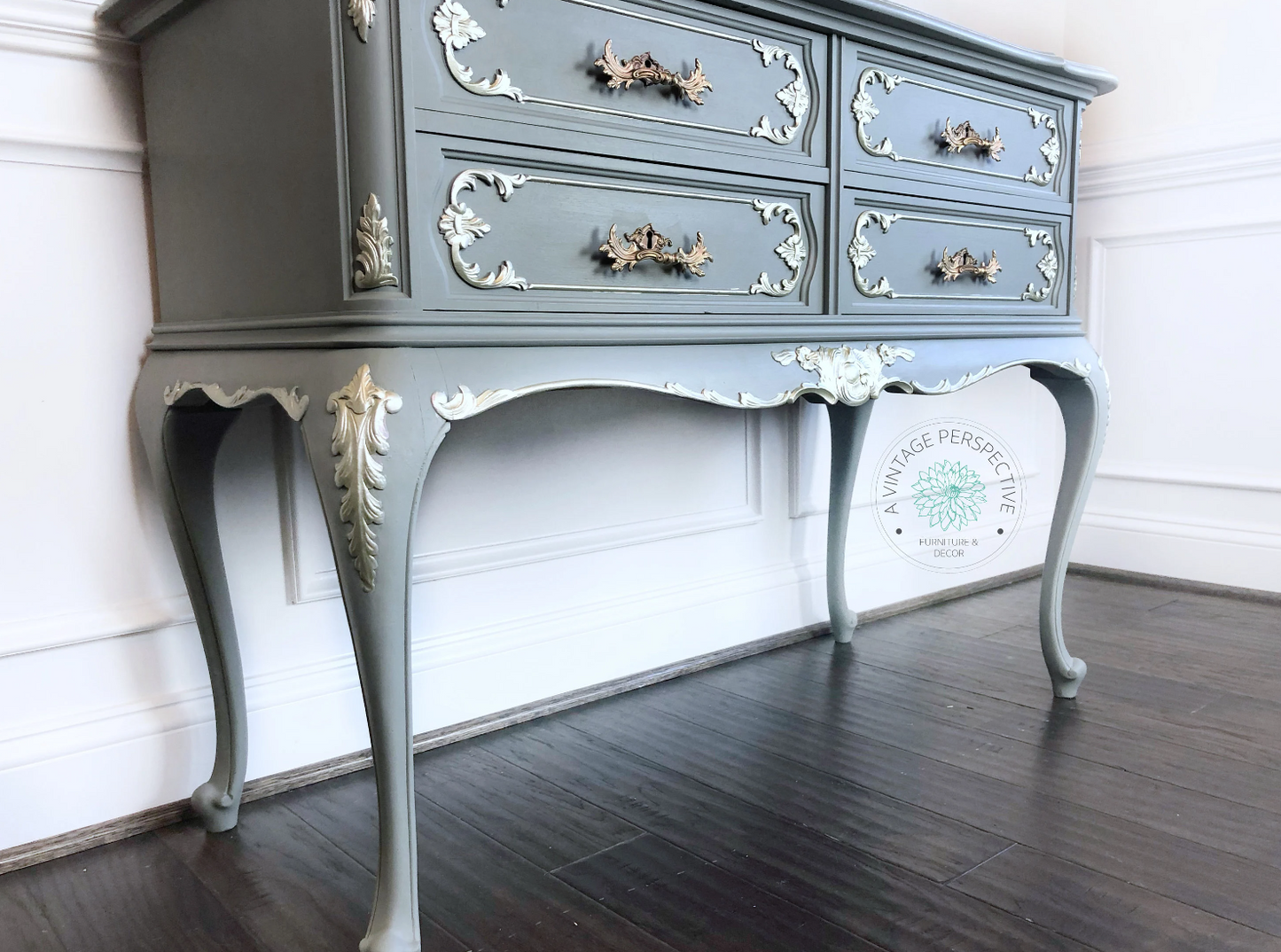 Romantic French Buffet | Antique Buffet | Antique Sideboard | Vintage Credenza | Dining Room Server | Entryway Table