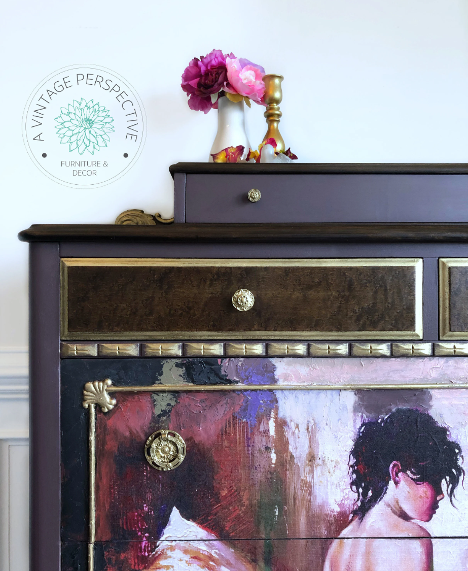 Bohemian Dresser | Eclectic Dresser | Upcycled Furniture | Artistic Painted Furniture | Chest of Drawers | Vintage Dresser | Boho Bedroom