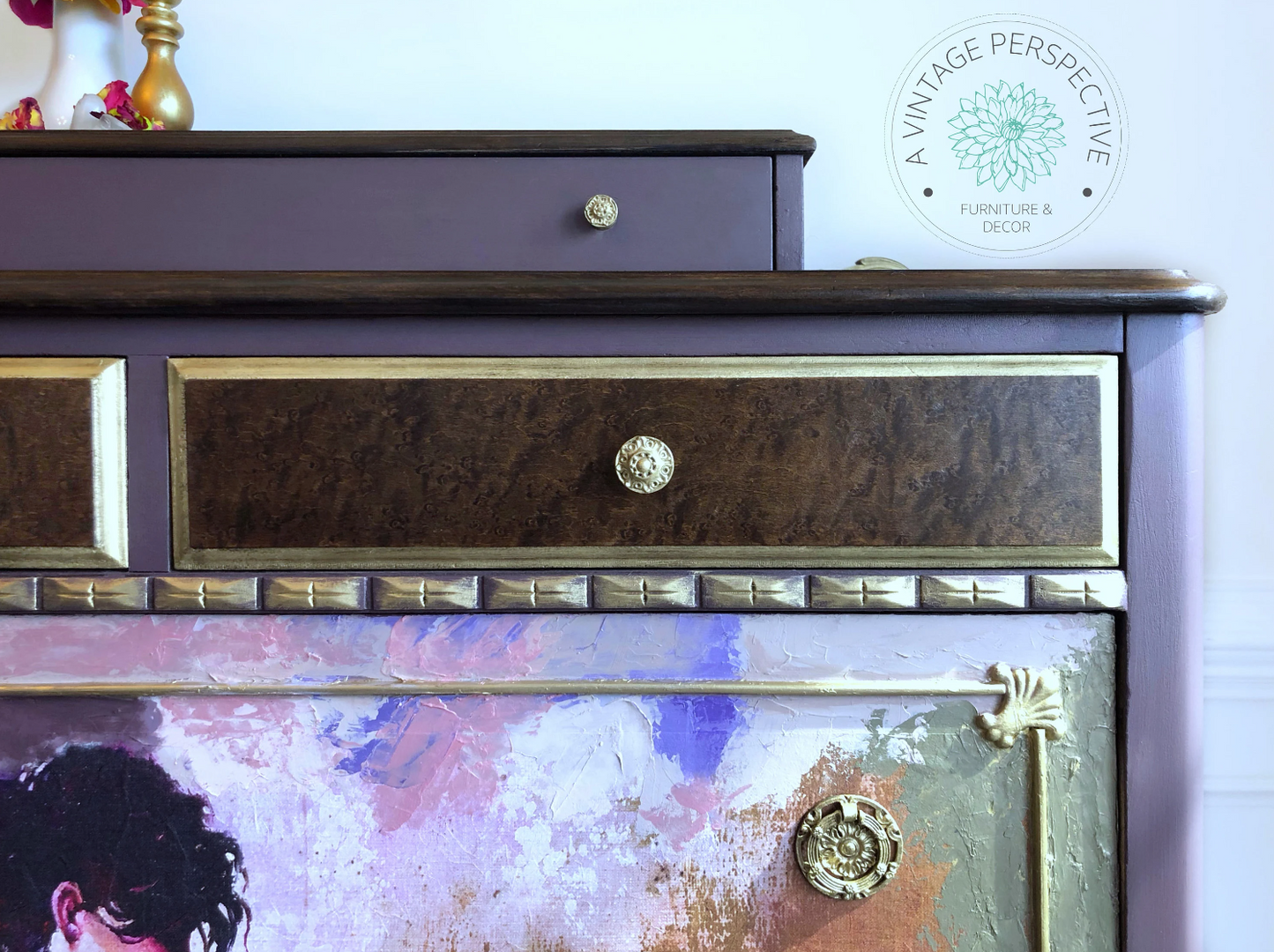 Bohemian Dresser | Eclectic Dresser | Upcycled Furniture | Artistic Painted Furniture | Chest of Drawers | Vintage Dresser | Boho Bedroom