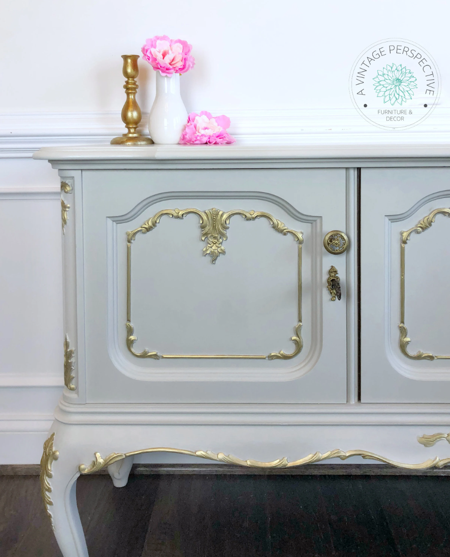 Antique French Buffet | Romantic French Buffet | Antique Sideboard | Vintage Credenza | Dining Room Server | Entryway Table