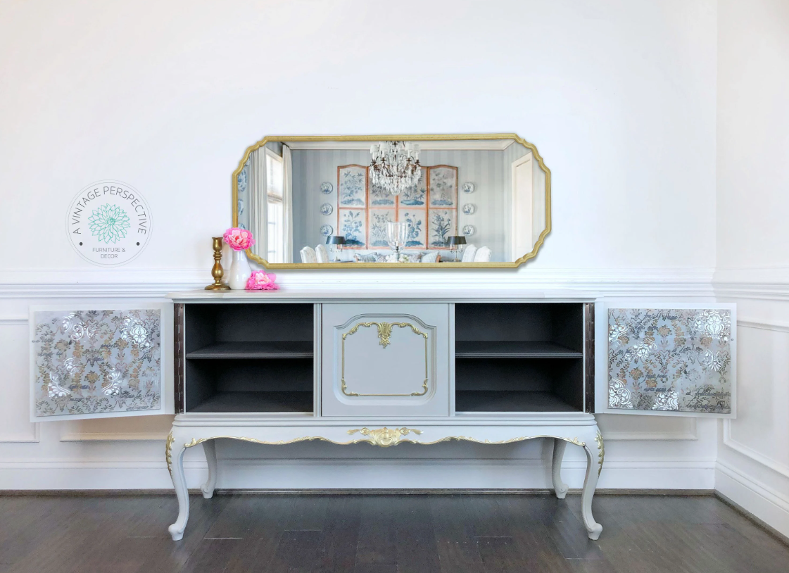 Antique French Buffet | Romantic French Buffet | Antique Sideboard | Vintage Credenza | Dining Room Server | Entryway Table