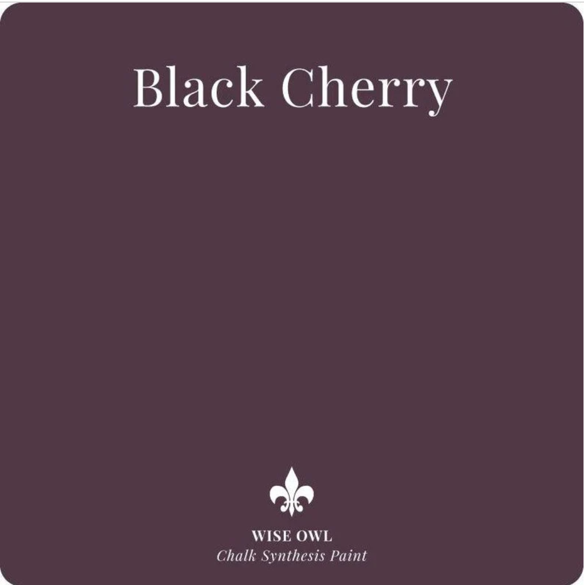 Black Cherry Pint (16 oz) | Chalk Synthesis Paint | Wise Owl Paint | Furniture Paint | DIY Painting
