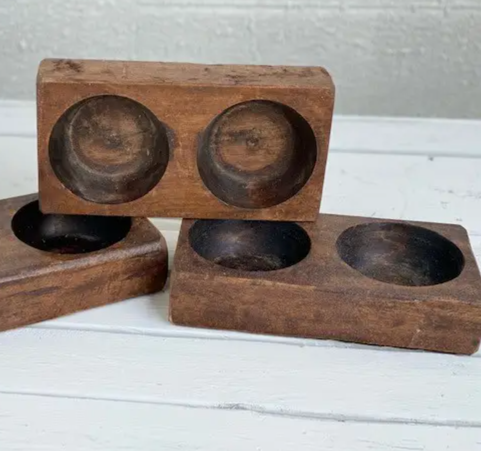 Cheese Mold | Rustic Wooden Cheese Mold | Candle Holder | Solid Wood Cheese Mold | Farmhouse Decor | Solid Wood Succulent Planter