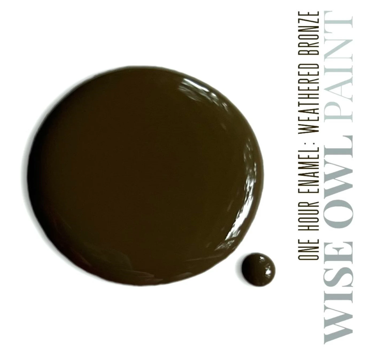 NEW! Weathered Bronze Quart (32 oz) Wise Owl One Hour Enamel | Wilderness Collection OHE | Wise Owl Paint | Cabinet Paint | Enamel Paint
