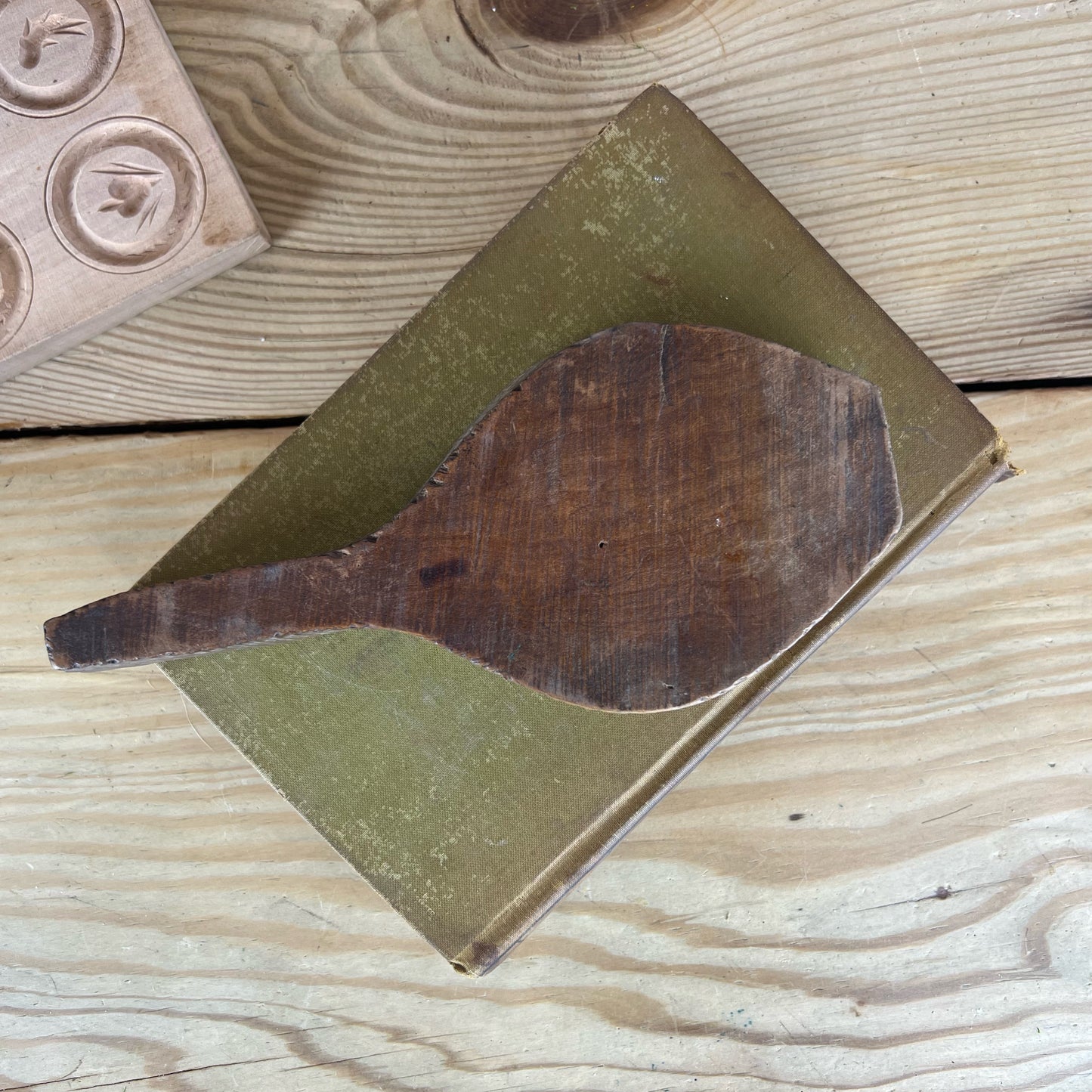 Vintage German Cookie Press | Vintage Chinese Wooden Mooncake Mold | Vintage Cookie Press | Wood Rolling Pin Cookie Press