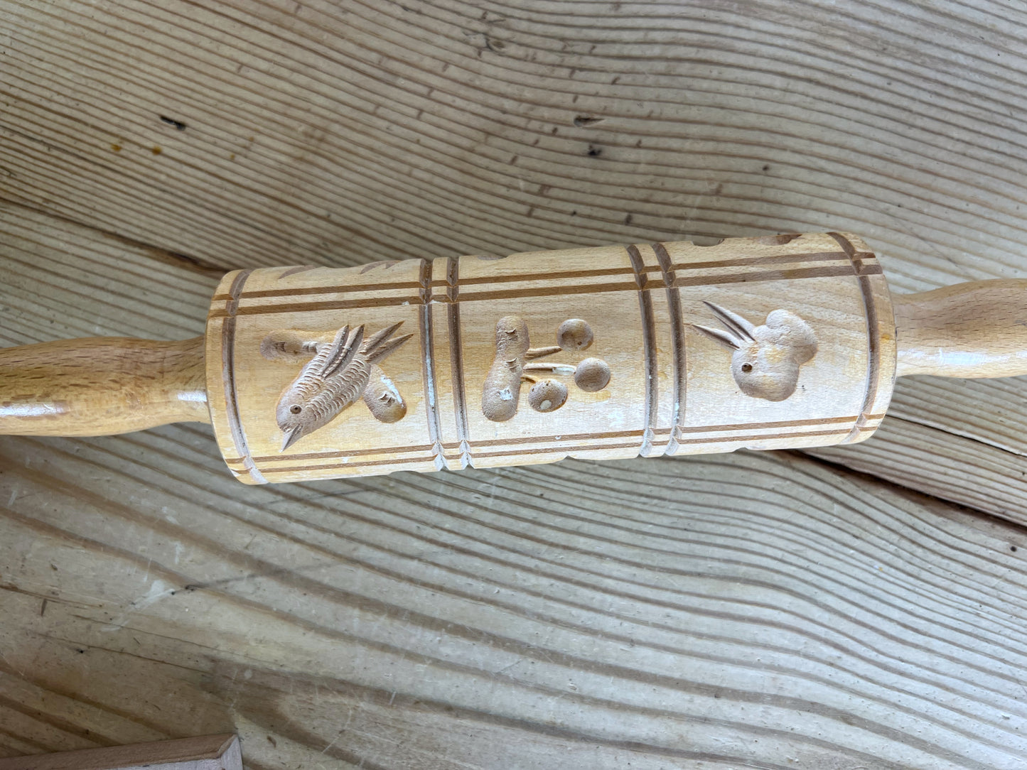 Vintage German Cookie Press | Vintage Chinese Wooden Mooncake Mold | Vintage Cookie Press | Wood Rolling Pin Cookie Press