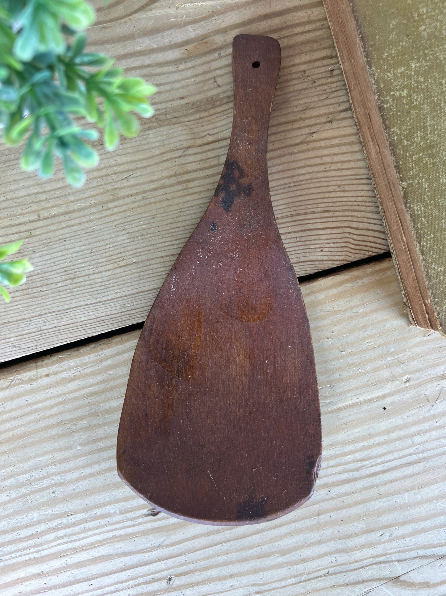 Antique Handcarved Wooden Butter Paddle | Primitive Butter Paddle | Farmhouse Kitchen Treenware