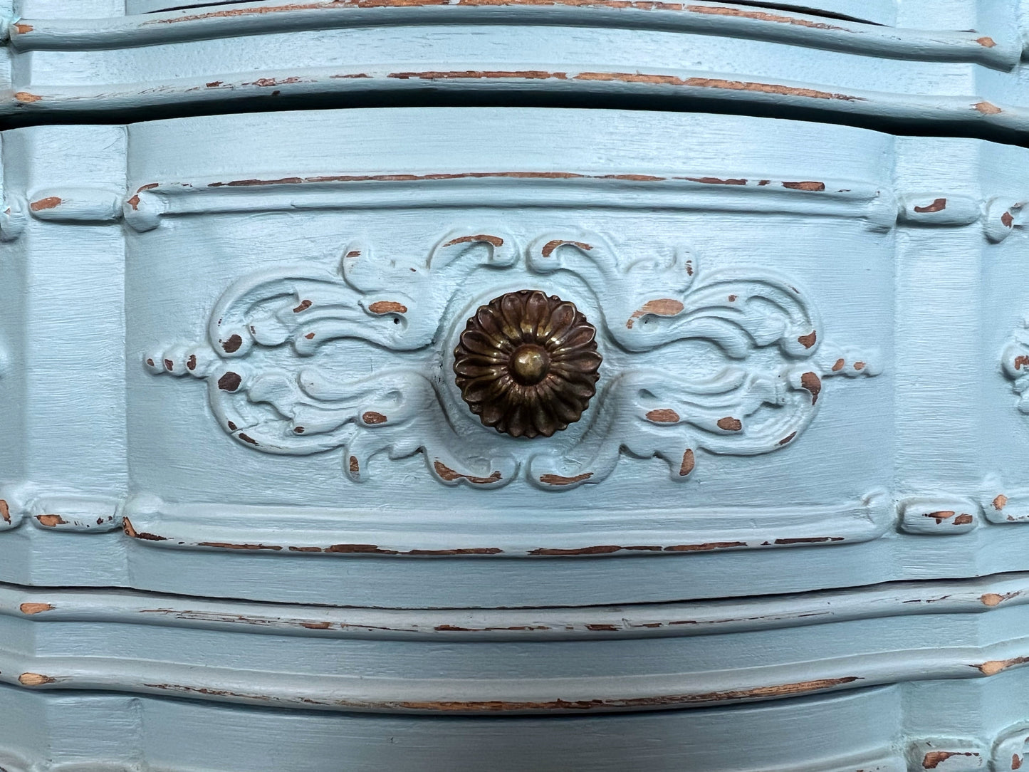 Antique French Provincial Nightstands | Shabby Chic Nightstands | French Country End Tables | French Antique Carved Nightstand Tables