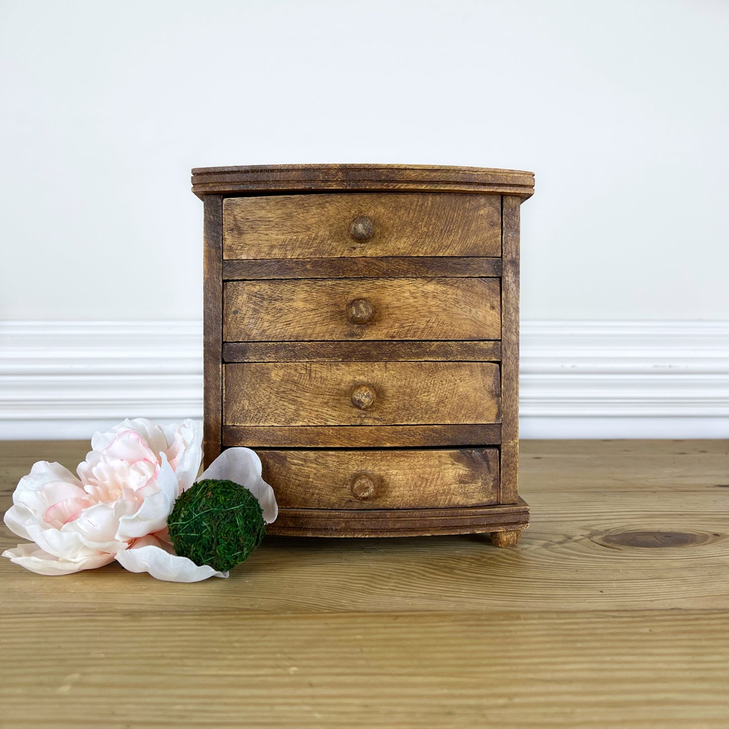 Antique Tabletop Drawers Apothecary Cabinet | Small Vintage Drawers | Rustic Farmhouse Cabinet