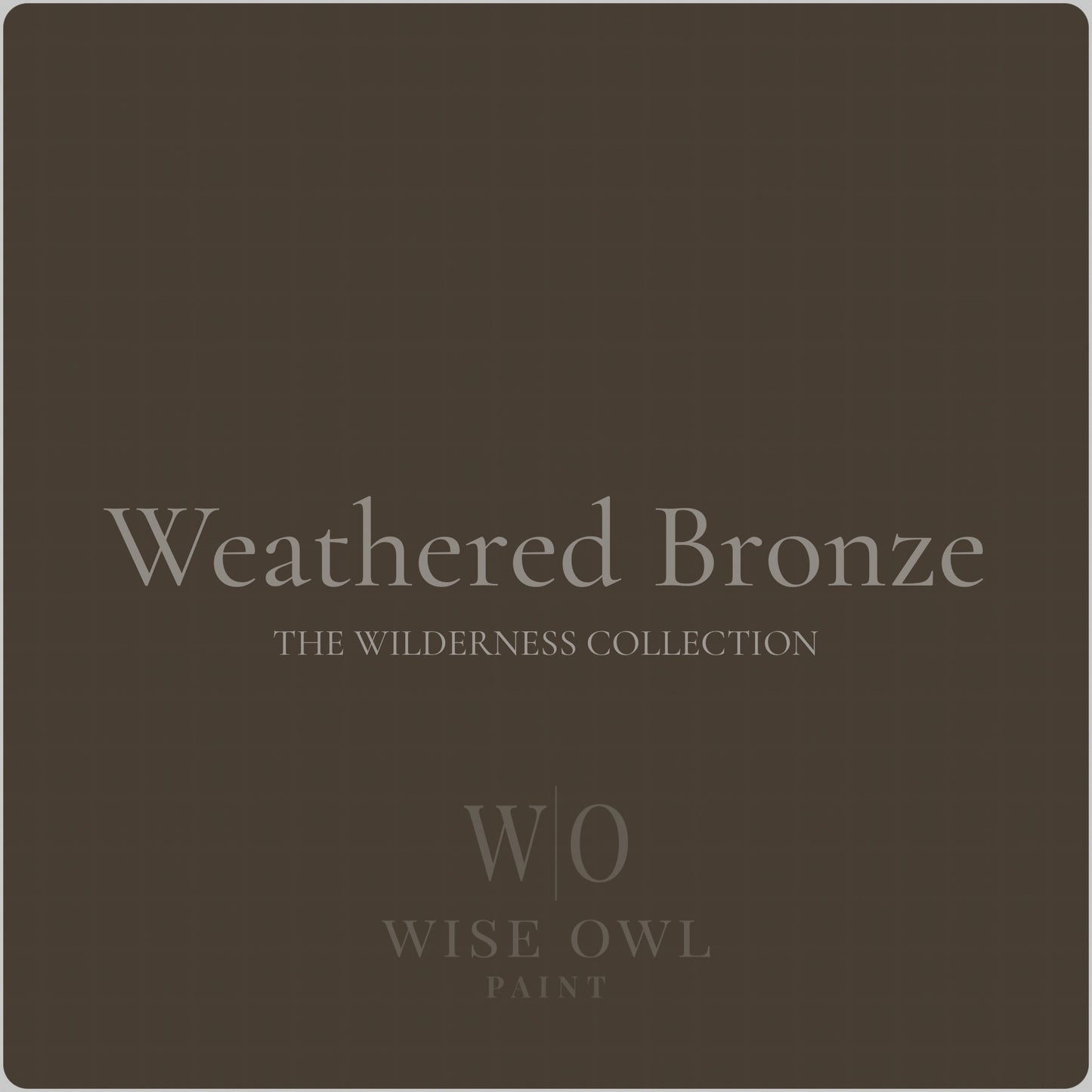 NEW! Weathered Bronze Quart (32 oz) Wise Owl One Hour Enamel | Wilderness Collection OHE | Wise Owl Paint | Cabinet Paint | Enamel Paint