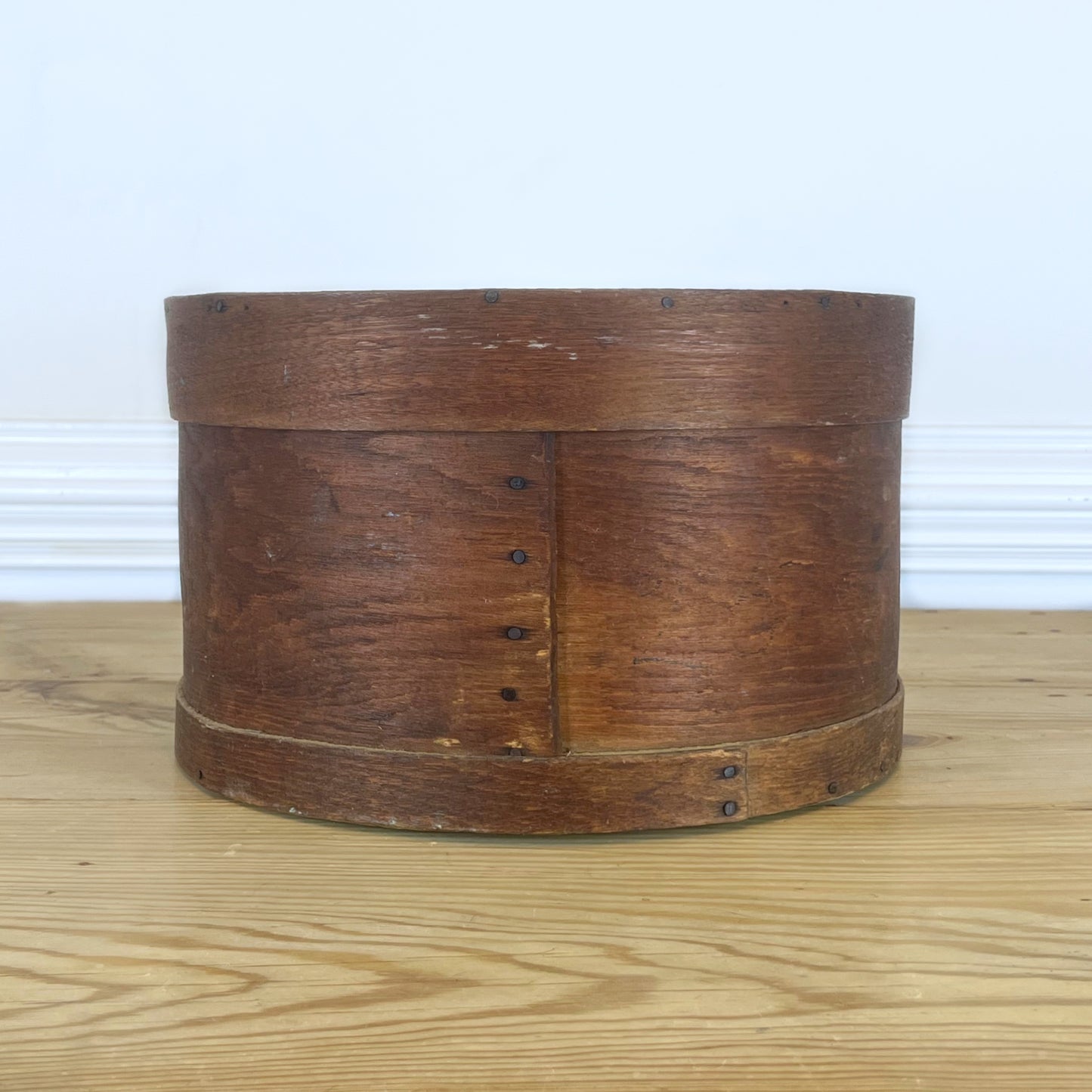 Antique Wooden Cheese Box | 19th Century Cheese Box | Primitive Farmhouse Storage Container | Rustic Country Decor