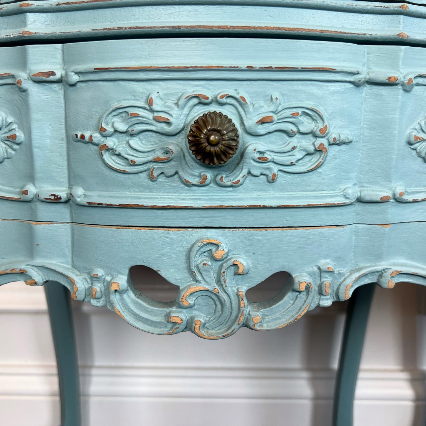 Antique French Provincial Nightstands | Shabby Chic Nightstands | French Country End Tables | French Antique Carved Nightstand Tables